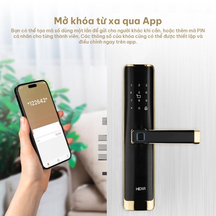 Khóa cửa vân tay nào tốt Hexa L100